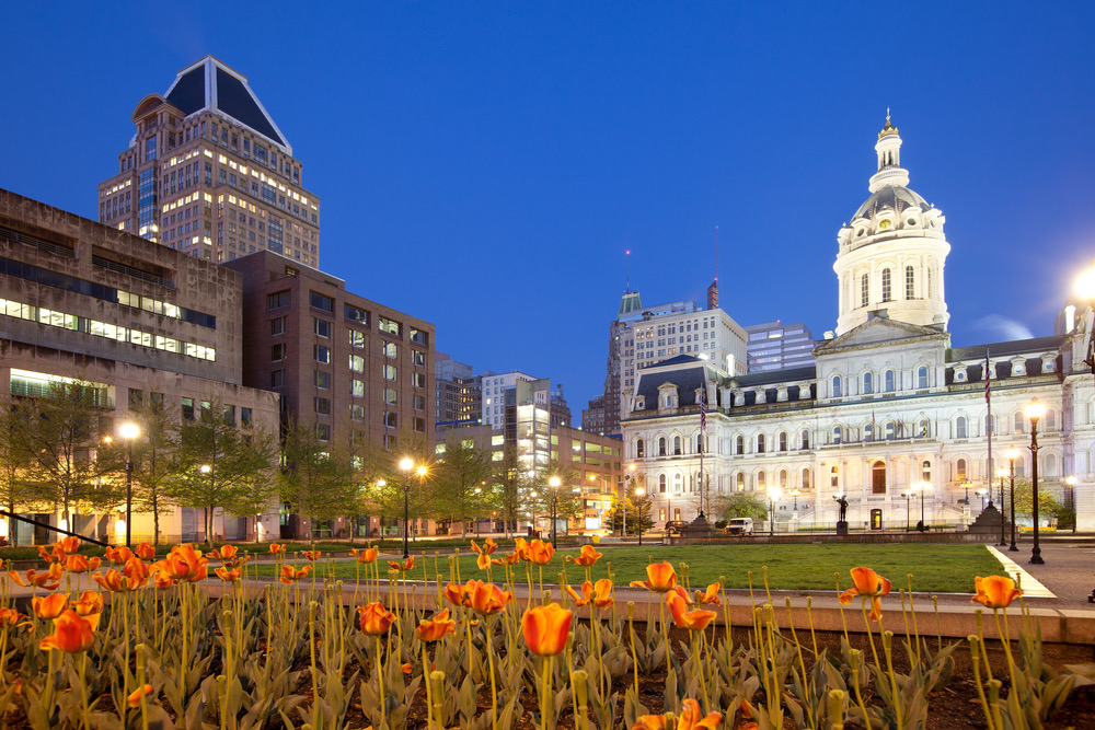 Baltimore City Hall and War Memorial Plaza